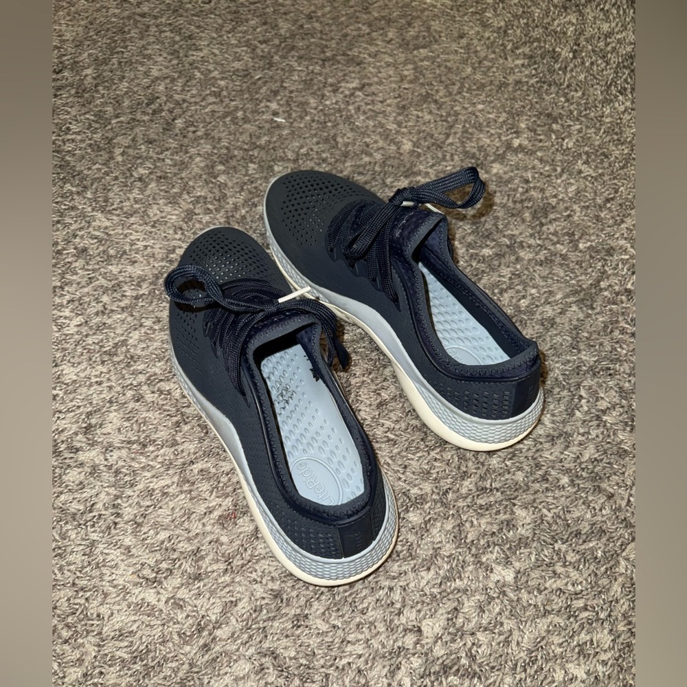 Crocs LiteRide Women's Lace Up Shoes Size 11 Blue Comfy Sneakers Casual Comfort - Picture 10 of 13